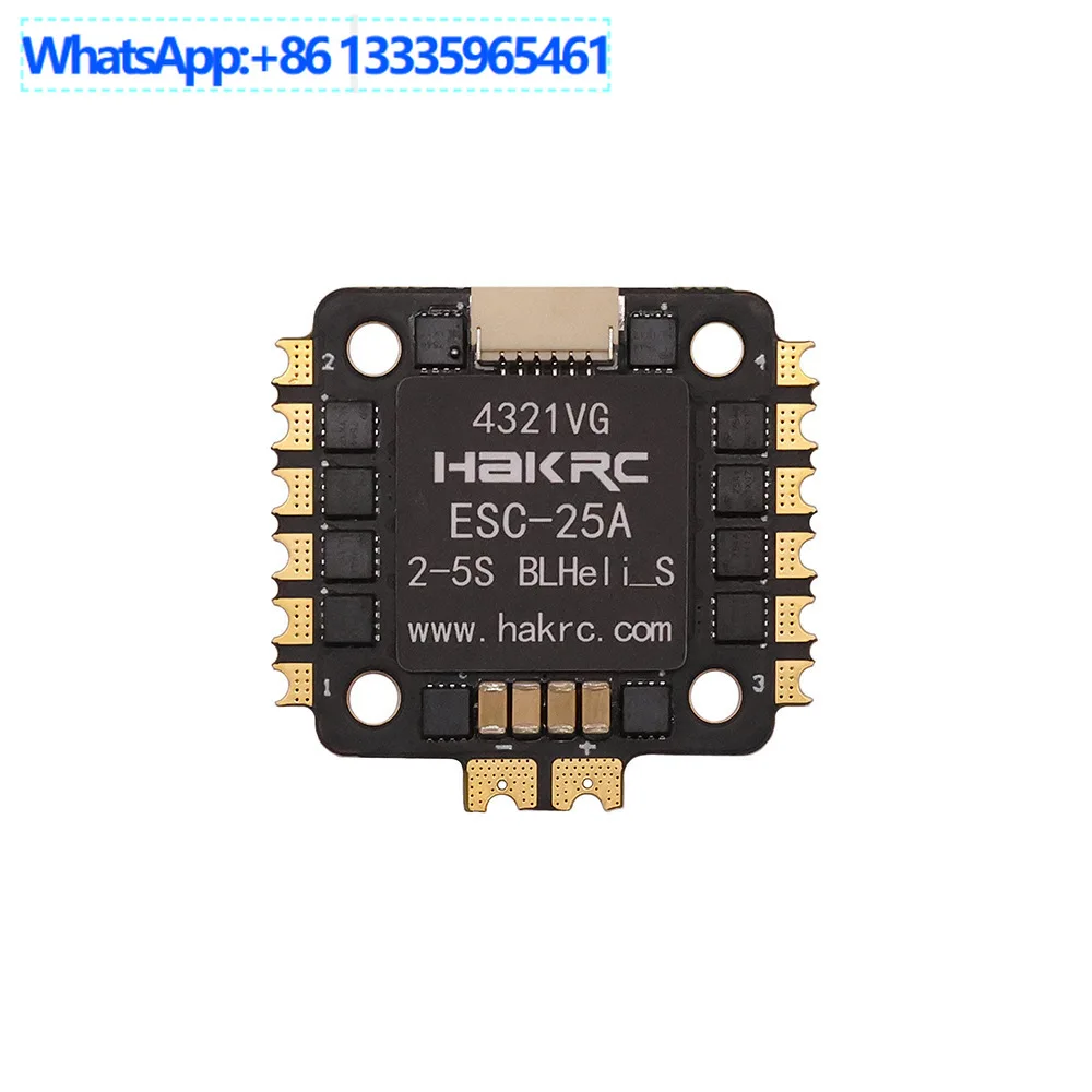 HAKRC 25A 4-in-1 electronic governor mini 20x20mm supports 2-5S
HAKRC 25A 4-in-1 electronic governor mini 20x20mm supports 2-5S