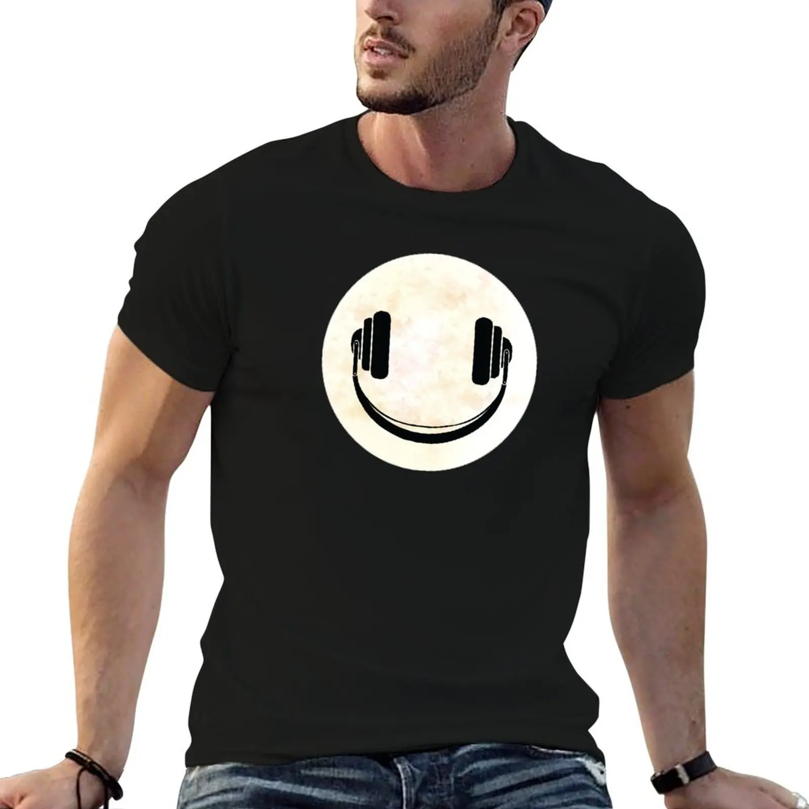 Headphones music smile Moon T-Shirt anime t shirts oversize man t shirt heavy cotton T-Shirt
Headphones music smile Moon T-Shirt anime t shirts oversize man t shirt heavy cotton T-Shirt