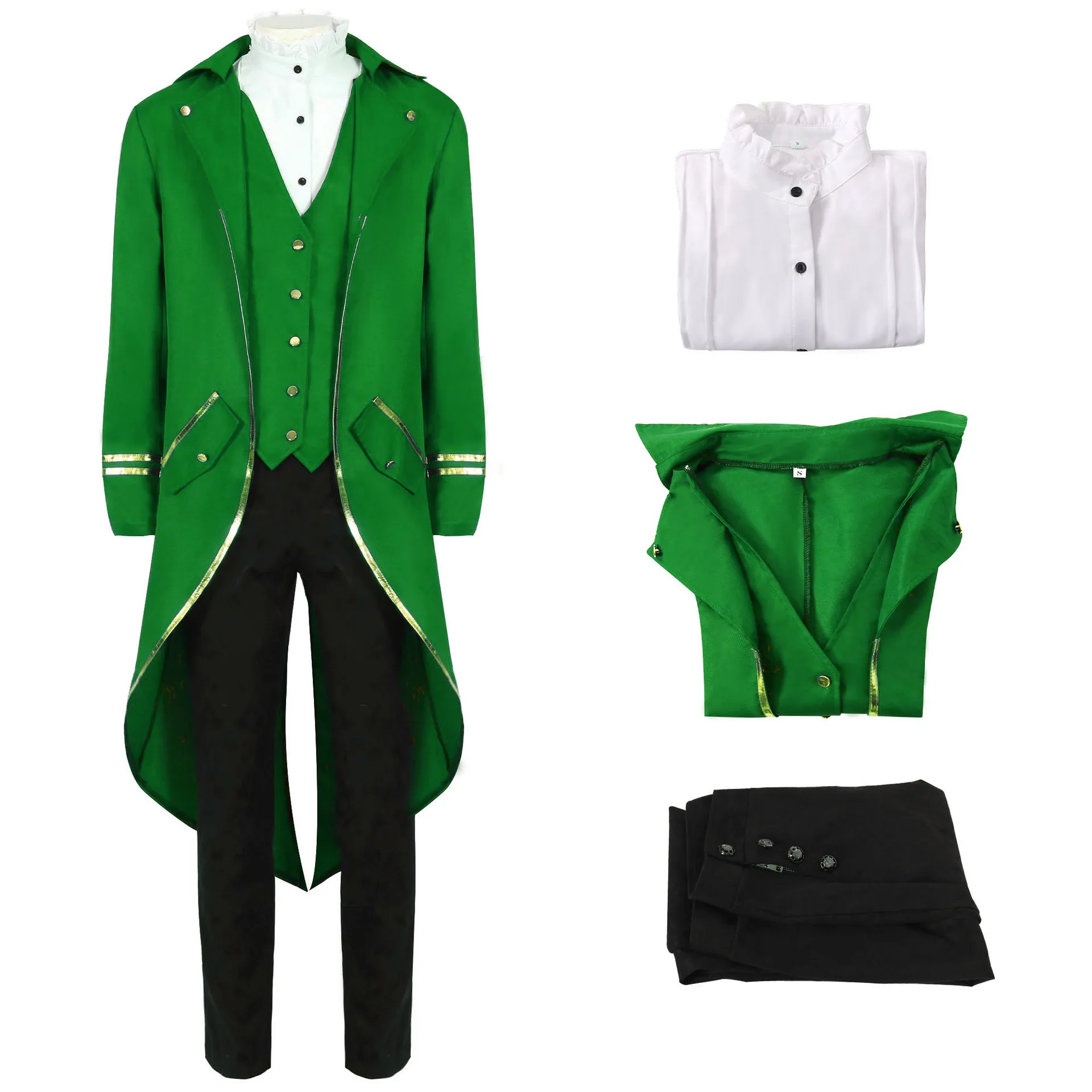 2025 Men's Retro Mid-Length Punk Coat Gold Trim Trench Medieval Style Halloween Cosplay Clothing Red Green Purple Trench Jacket
2025 Men's Retro Mid-Length Punk Coat Gold Trim Trench Medieval Style Halloween Cosplay Clothing Red Green Purple Trench Jacket