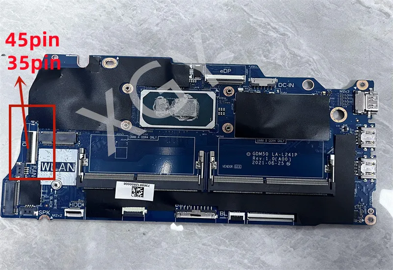For Dell Inspiron 15 3511 Vostro 15 3510 Laptop Motherboard DDR4 i3/i5/i7-11th Gen CPU 05PD08 0042CN 0818KM GDM50 LA-L241P
For Dell Inspiron 15 3511 Vostro 15 3510 Laptop Motherboard DDR4 i3/i5/i7-11th Gen CPU 05PD08 0042CN 0818KM GDM50 LA-L241P