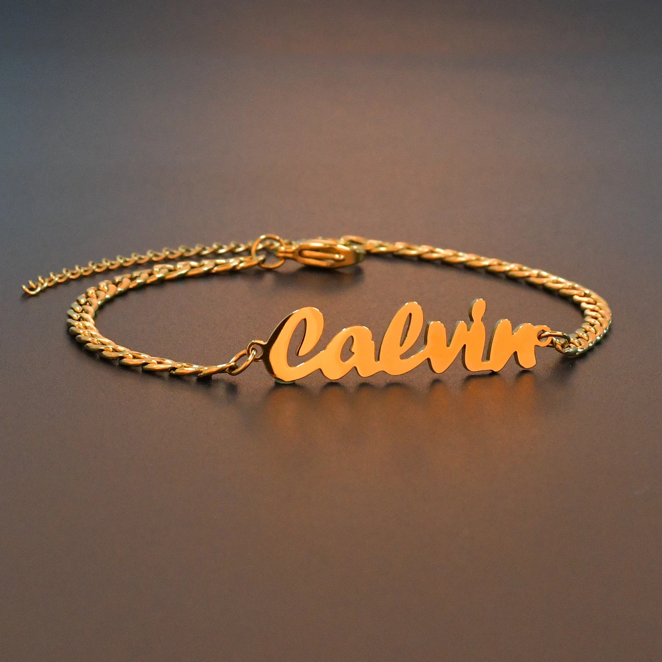 Adjustable Cuban Link Name Bracelet - Custom Engraved Arabic Letter Bangle Personalized Piercing Rope Chain Luck Design