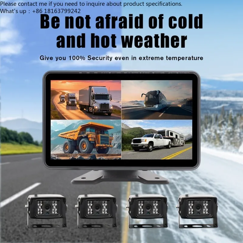 Truck Tractor mon itoring System 360 Car cam era Rear Security 10.1 Inch Touch Screen mon itor Video Recorder Kit Blind Spot
Truck Tractor mon itoring System 360 Car cam era Rear Security 10.1 Inch Touch Screen mon itor Video Recorder Kit Blind Spot