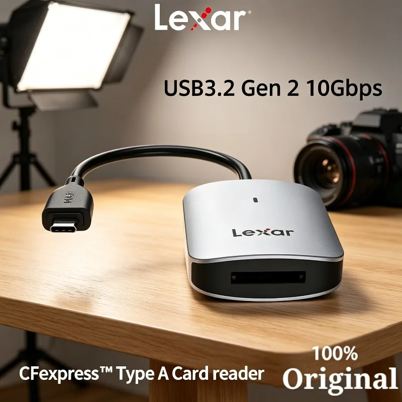 Lexar Hi-Speed Cards USB-C/A Card Reader Lexar 10Gbps Read speed 900 MB/s CFE Card Reader CFexpress Type A USB 3.2 Gen2 8K
Lexar Hi-Speed Cards USB-C/A Card Reader Lexar 10Gbps Read speed 900 MB/s CFE Card Reader CFexpress Type A USB 3.2 Gen2 8K