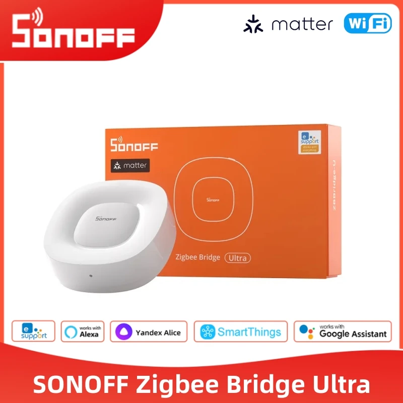 SONOFF ZBBridge-U Zigbee Bridge Ultra Adding up to 256 SONOFF Zigbee Sub-Devices work with Alexa Google Apple Home smartThings
SONOFF ZBBridge-U Zigbee Bridge Ultra Adding up to 256 SONOFF Zigbee Sub-Devices work with Alexa Google Apple Home smartThings