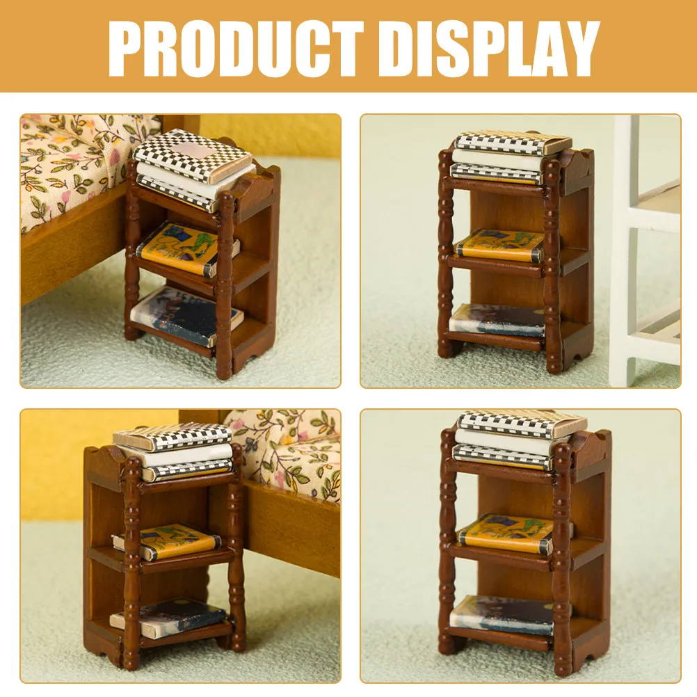 Delicate Miniature Furniture Shelf for Mini House Decor Adorable Desktop Display Stand Wear Resistant Wood Material Mini Garden
Delicate Miniature Furniture Shelf for Mini House Decor Adorable Desktop Display Stand Wear Resistant Wood Material Mini Garden