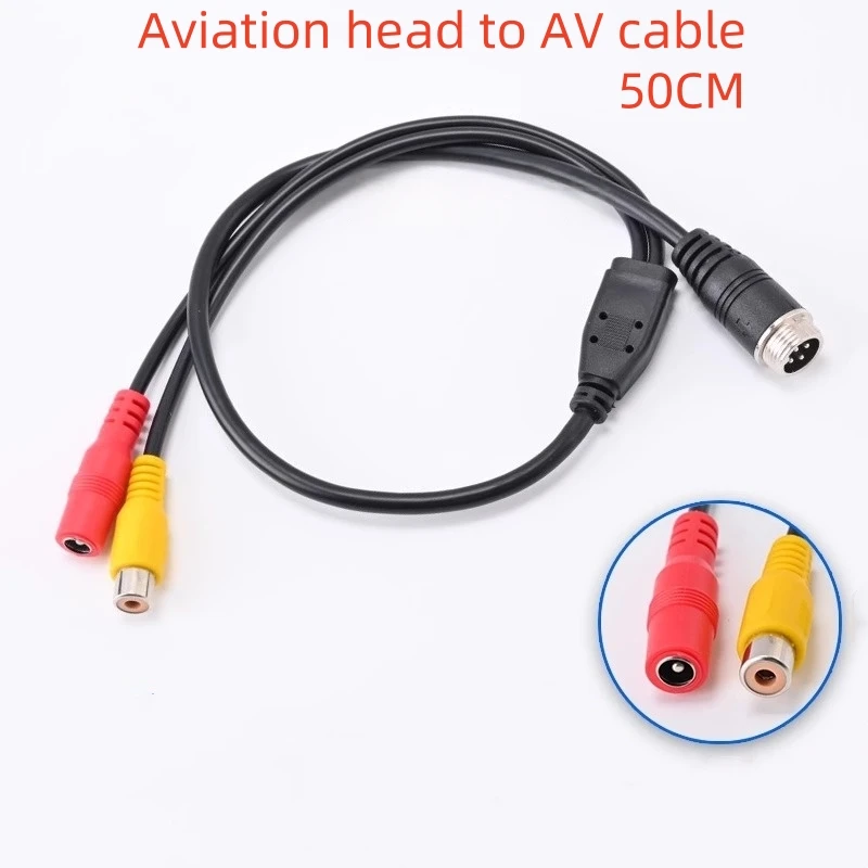 1PCS Aviation head to AV cable Video cable Conversion head One point two male and female head Surveillance video signal cable
1PCS Aviation head to AV cable Video cable Conversion head One point two male and female head Surveillance video signal cable