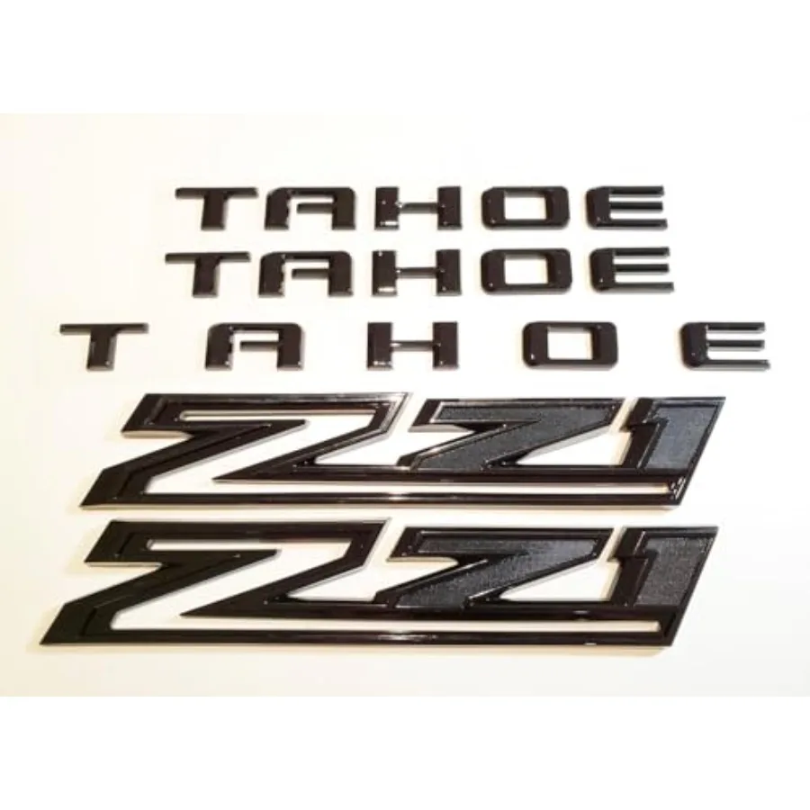 5PC Set Doors Rear Tailgate Letters Badge Nameplate Emblem Replacement for 2021+ Tahoe Z71 Gloss Black
5PC Set Doors Rear Tailgate Letters Badge Nameplate Emblem Replacement for 2021+ Tahoe Z71 Gloss Black