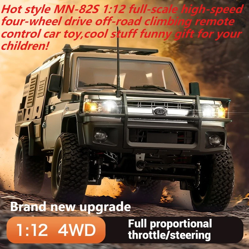 Cool Stuff Toy Car Funny Gift-JJRC MN-82S 1:12 Full-scale Off-road Rc Cars,High-speed 4WD Rc Truck,Monster Truck,Toys for Kids
Cool Stuff Toy Car Funny Gift-JJRC MN-82S 1:12 Full-scale Off-road Rc Cars,High-speed 4WD Rc Truck,Monster Truck,Toys for Kids