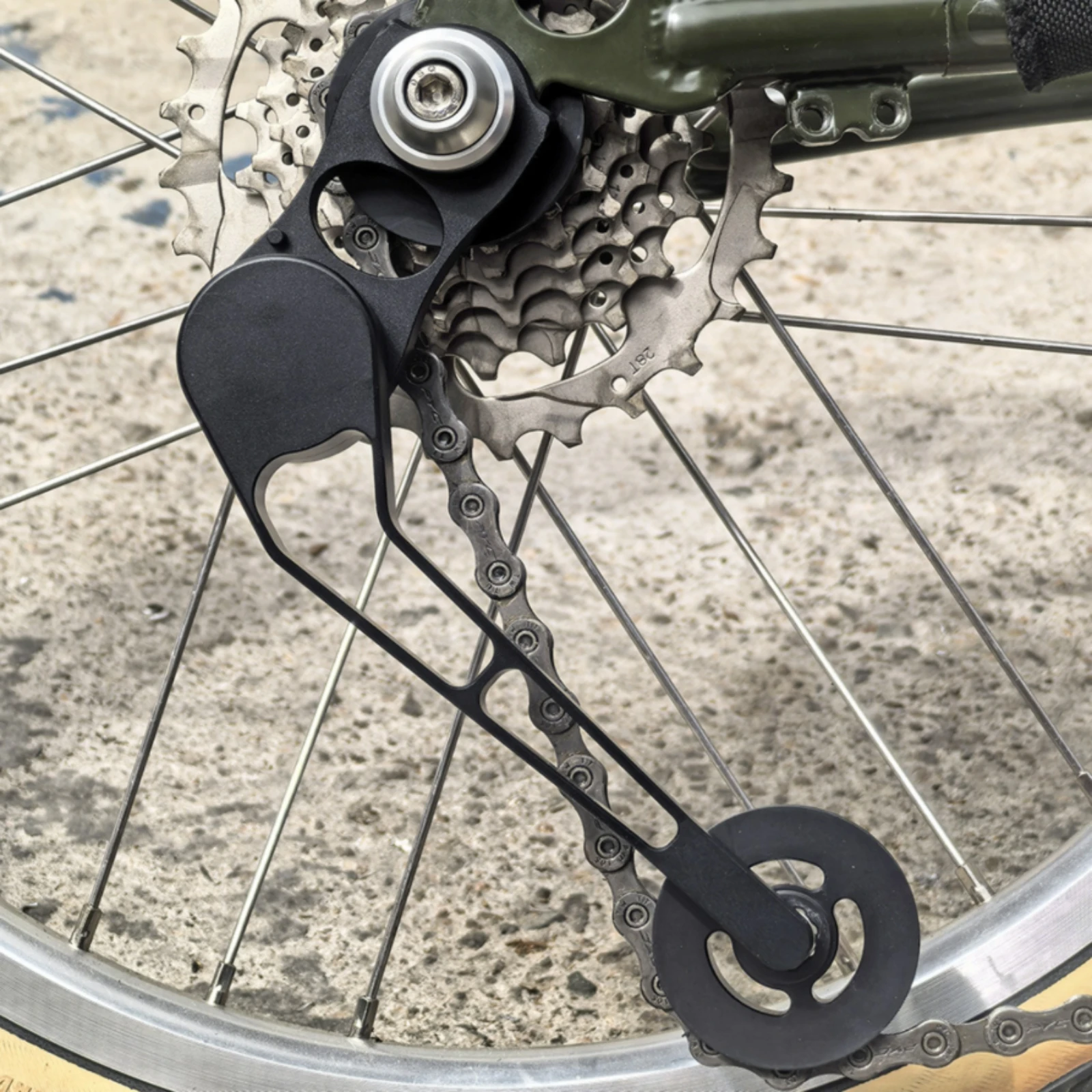 Folding Bike Chain Tensioner Aluminum Alloy Rear Derailleur Tensioner Folding Bike Chain Stabilizer Lightweight Long-Lasting
Folding Bike Chain Tensioner Aluminum Alloy Rear Derailleur Tensioner Folding Bike Chain Stabilizer Lightweight Long-Lasting