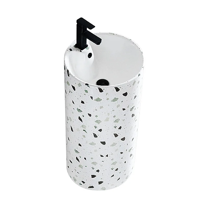 Creative column basin ceramic integrated floor-to-ceiling hand wash tray bathroom balcony vertical art washbasin square
Creative column basin ceramic integrated floor-to-ceiling hand wash tray bathroom balcony vertical art washbasin square