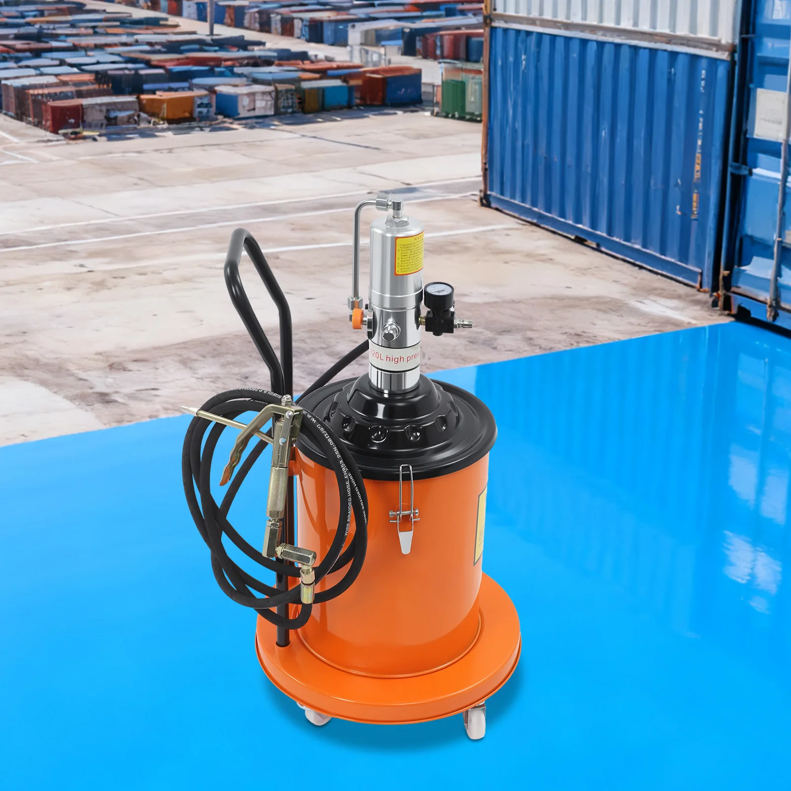 Grease Pump 20L High Pressure Grease Pump 80*45*35cm Air Operated Grease Pump for Steel Plants/Shipyards/Construction Projects
Grease Pump 20L High Pressure Grease Pump 80*45*35cm Air Operated Grease Pump for Steel Plants/Shipyards/Construction Projects