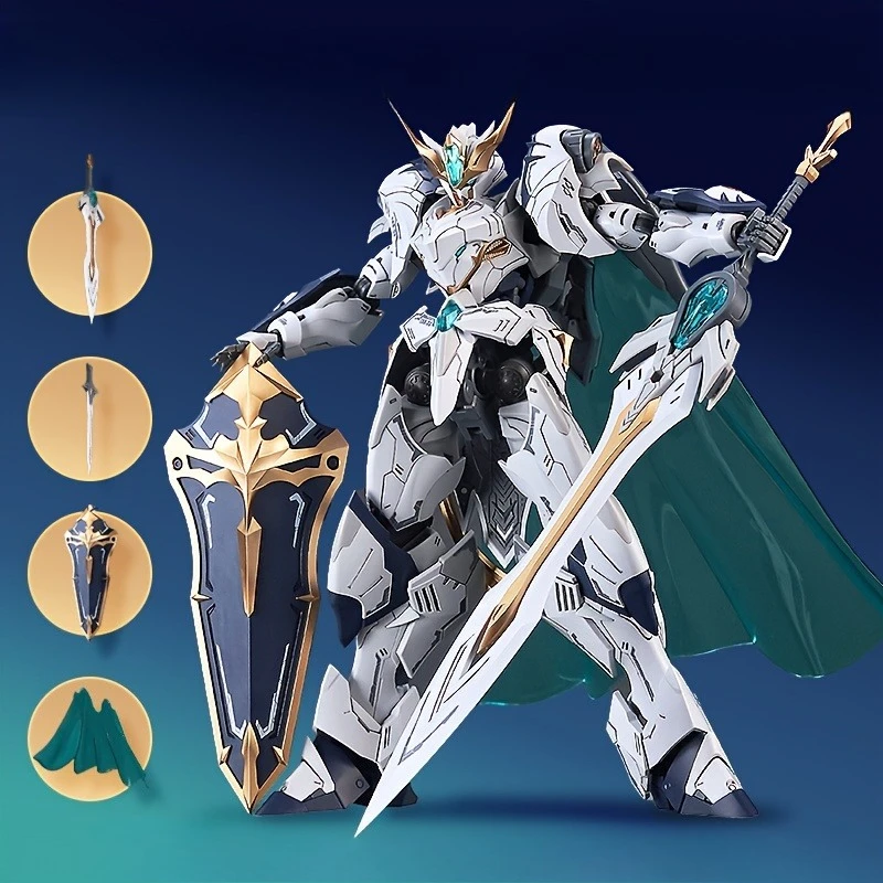 Knight mech model assembly kit, with sword shield and cape, ornament, suitable for Valentine's Day, Christmas, New Year gifts
Knight mech model assembly kit, with sword shield and cape, ornament, suitable for Valentine's Day, Christmas, New Year gifts