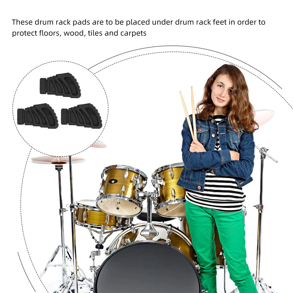 6pcs Kit Stand Mat Rubber Feet Replacement Black Durable Drum Rack Protector Practice Stand Accessory Pads Drum Leg Mats
6pcs Kit Stand Mat Rubber Feet Replacement Black Durable Drum Rack Protector Practice Stand Accessory Pads Drum Leg Mats
