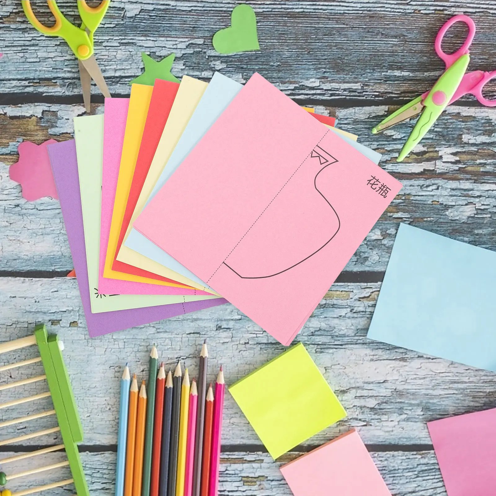 96 Pieces Paper Cutting Set Kids Crafts Detailed Workmanship Easy Fold Cut Decorative DIY Gifts Sheets Scissors Activities
96 Pieces Paper Cutting Set Kids Crafts Detailed Workmanship Easy Fold Cut Decorative DIY Gifts Sheets Scissors Activities