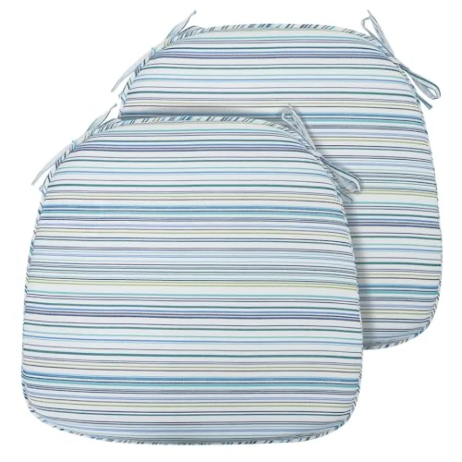 Indoor/Outdoor Chair Cushions 17"X16"X2" with Ties for Dining Chairs Set of 2, Waterproof U-Shaped Chair Pads, Foam Seat Cushio
Indoor/Outdoor Chair Cushions 17"X16"X2" with Ties for Dining Chairs Set of 2, Waterproof U-Shaped Chair Pads, Foam Seat Cushio