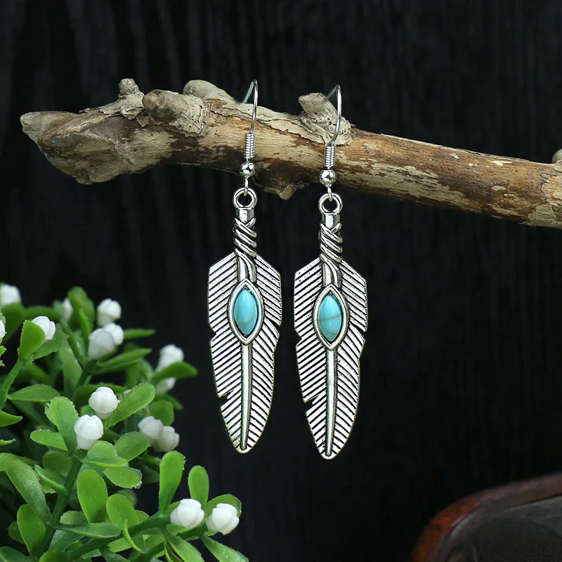 Fashion Women's Classic Bohemia Style Turquoise Earring Alloy Accessories Retro Ethnic Gift
Fashion Women's Classic Bohemia Style Turquoise Earring Alloy Accessories Retro Ethnic Gift