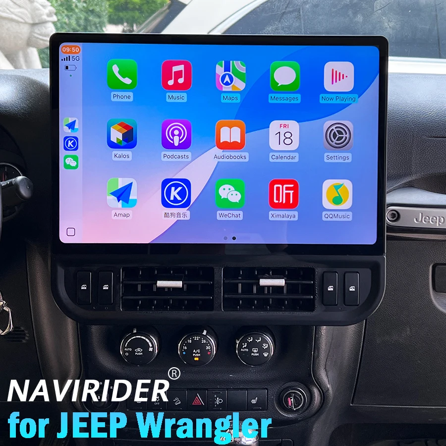 16,8-дюймовый мультимедийный видеоплеер с сенсорным экраном Android для Jeep Wrangler 2011-2017, Carplay, автомобильная магнитола, GPS-навигация, головное устройство
16,8-дюймовый мультимедийный видеоплеер с сенсорным экраном Android для Jeep Wrangler 2011-2017, Carplay, автомобильная магнитола, GPS-навигация, головное устройство
