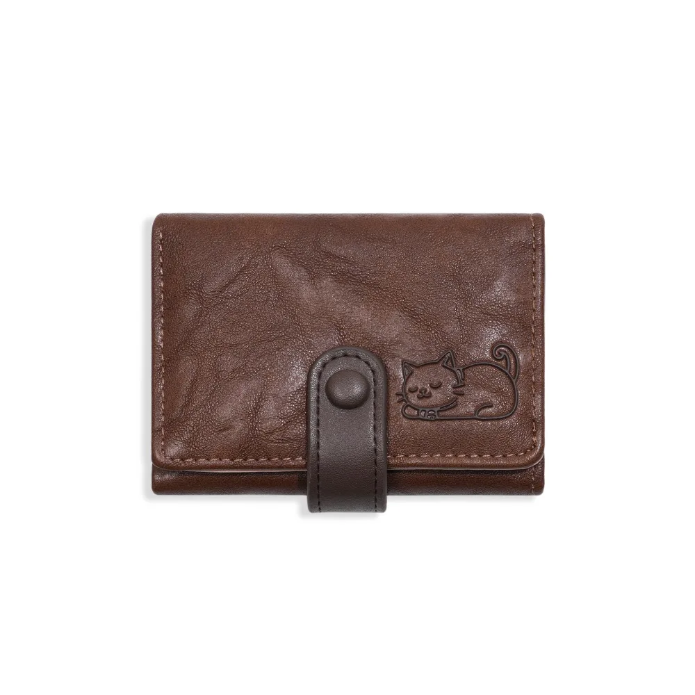 Универсальный портативный кошелек с принтом кота, милый короткий кожаный кошелек для нескольких карт, кошелек-клатч из искусственной кожи, тройной складной кошелек для путешествий
Универсальный портативный кошелек с принтом кота, милый короткий кожаный кошелек для нескольких карт, кошелек-клатч из искусственной кожи, тройной складной кошелек для путешествий