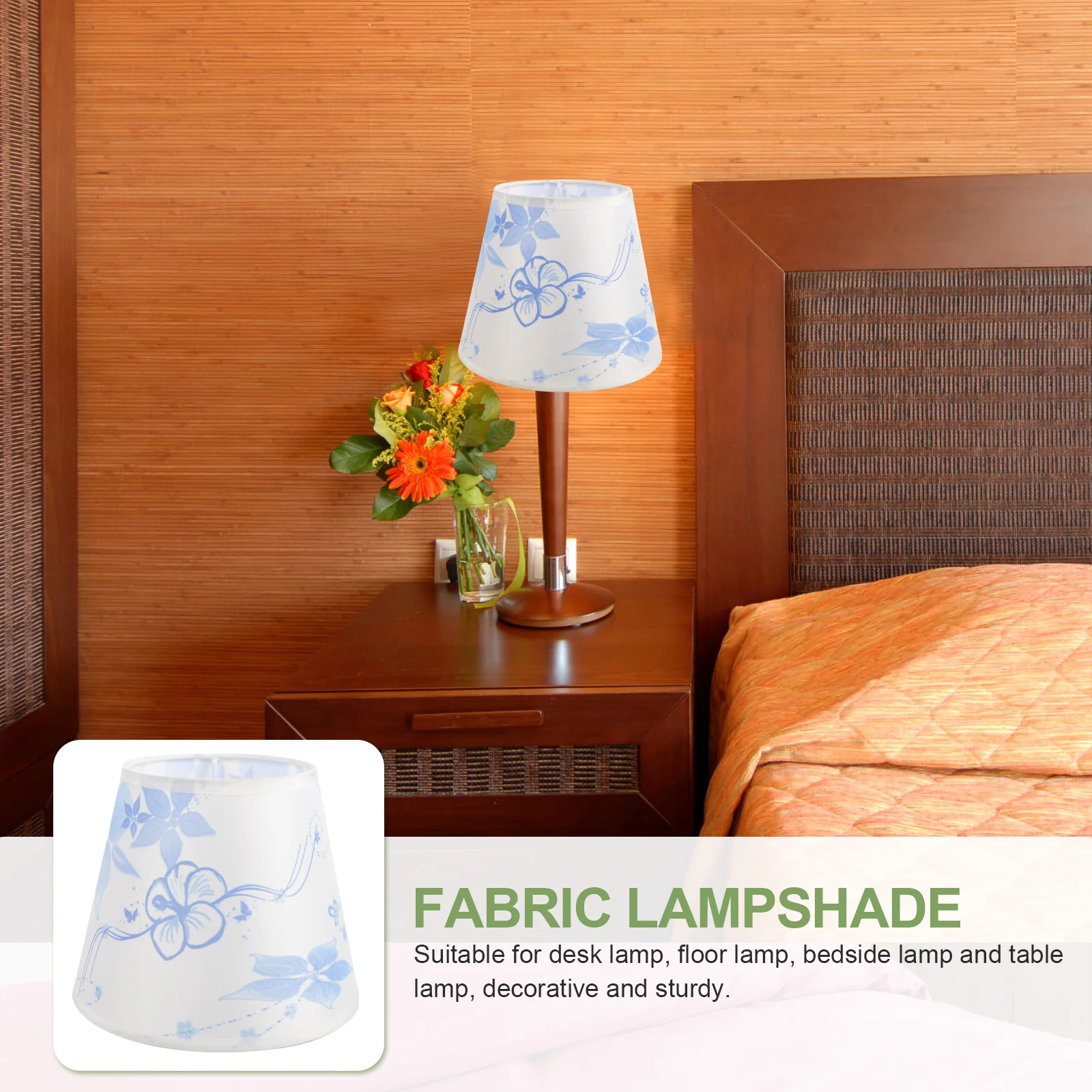 Fabric Lampshade Blue Flower Cylindrical Cover for Desk Table Floor Bedside Fabric Lamp Shade For Desk Lamp Lamps Cloth
Fabric Lampshade Blue Flower Cylindrical Cover for Desk Table Floor Bedside Fabric Lamp Shade For Desk Lamp Lamps Cloth