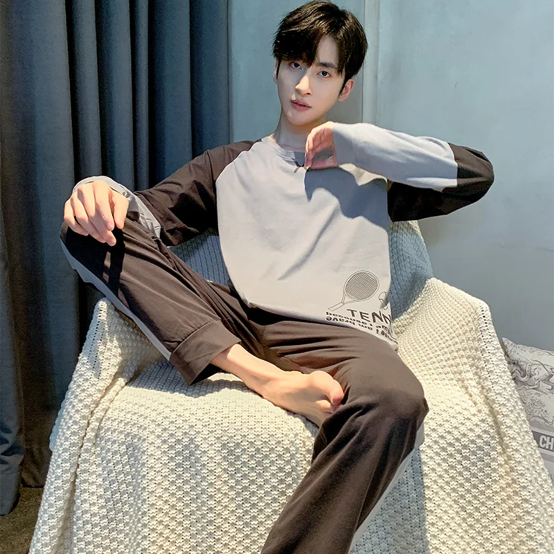 New Autumn Winter Knitted Cotton Men Pajamas Set Long Sleeve Round Neck Casual Soft Men's Sleepwear Nightwear L-4XL
New Autumn Winter Knitted Cotton Men Pajamas Set Long Sleeve Round Neck Casual Soft Men's Sleepwear Nightwear L-4XL