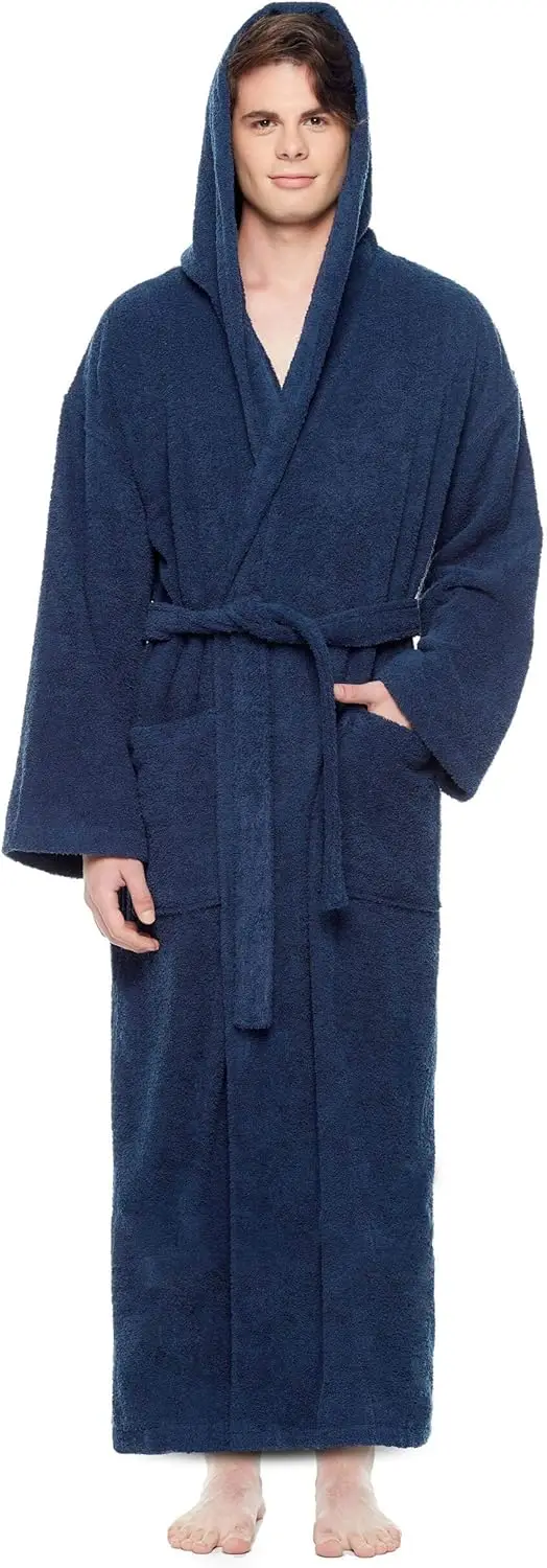 Men's Hooded Classic Bathrobe Turkish Cotton Full Length
Men's Hooded Classic Bathrobe Turkish Cotton Full Length