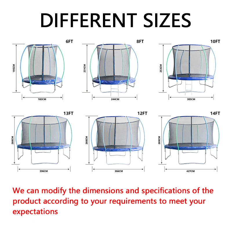 Super Hot Children Round 8ft 10ft 12ft 14ft Children PVC Blue Trampoline Tent Manufacturers Kid for Sale Outdoor
Super Hot Children Round 8ft 10ft 12ft 14ft Children PVC Blue Trampoline Tent Manufacturers Kid for Sale Outdoor