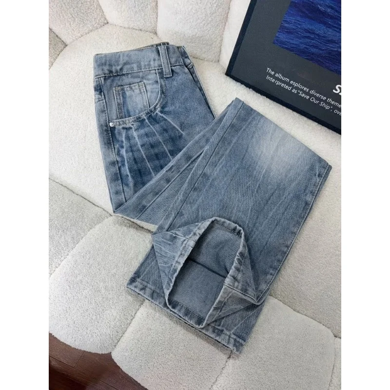 Men's Casual Loose Straight Leg Jeans American High Street Floral Lightning Crack Washed Denim Pants Bell Bottoms
Men's Casual Loose Straight Leg Jeans American High Street Floral Lightning Crack Washed Denim Pants Bell Bottoms