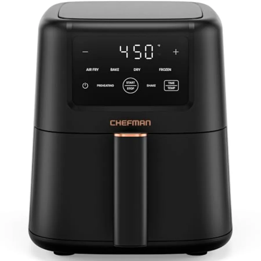 Air Fryer 4-in-1 Slim 3.5 QT for Air Fry Bake Dehydrate Reheat; 450F Max Temp Nonstick Ceramic Coating Dishwasher-Safe Accessor
Air Fryer 4-in-1 Slim 3.5 QT for Air Fry Bake Dehydrate Reheat; 450F Max Temp Nonstick Ceramic Coating Dishwasher-Safe Accessor