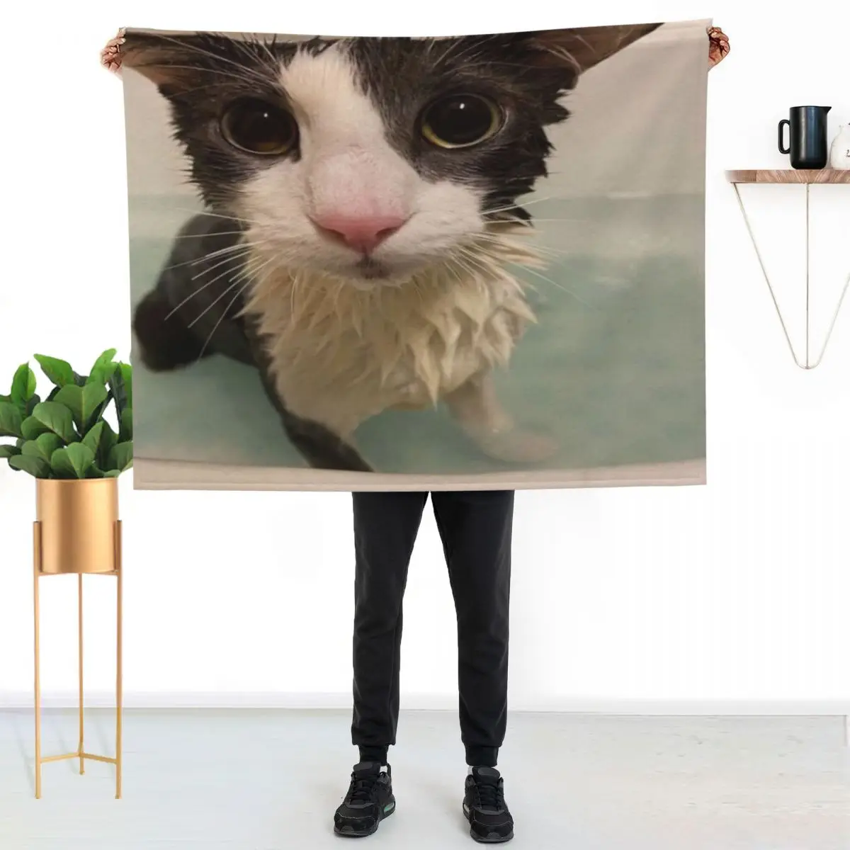 Soggy Cat Throw Blanket Warm Flannel Blanket for Couch Chair Bedroom
Soggy Cat Throw Blanket Warm Flannel Blanket for Couch Chair Bedroom