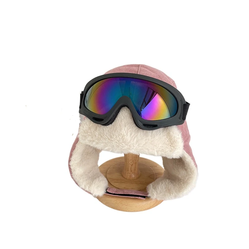 Fashion Warm Ski Cap with Glasses Cute Soft Ear Protection Hats Thickened Goggles Kids Bear Ears Hat Children
Fashion Warm Ski Cap with Glasses Cute Soft Ear Protection Hats Thickened Goggles Kids Bear Ears Hat Children