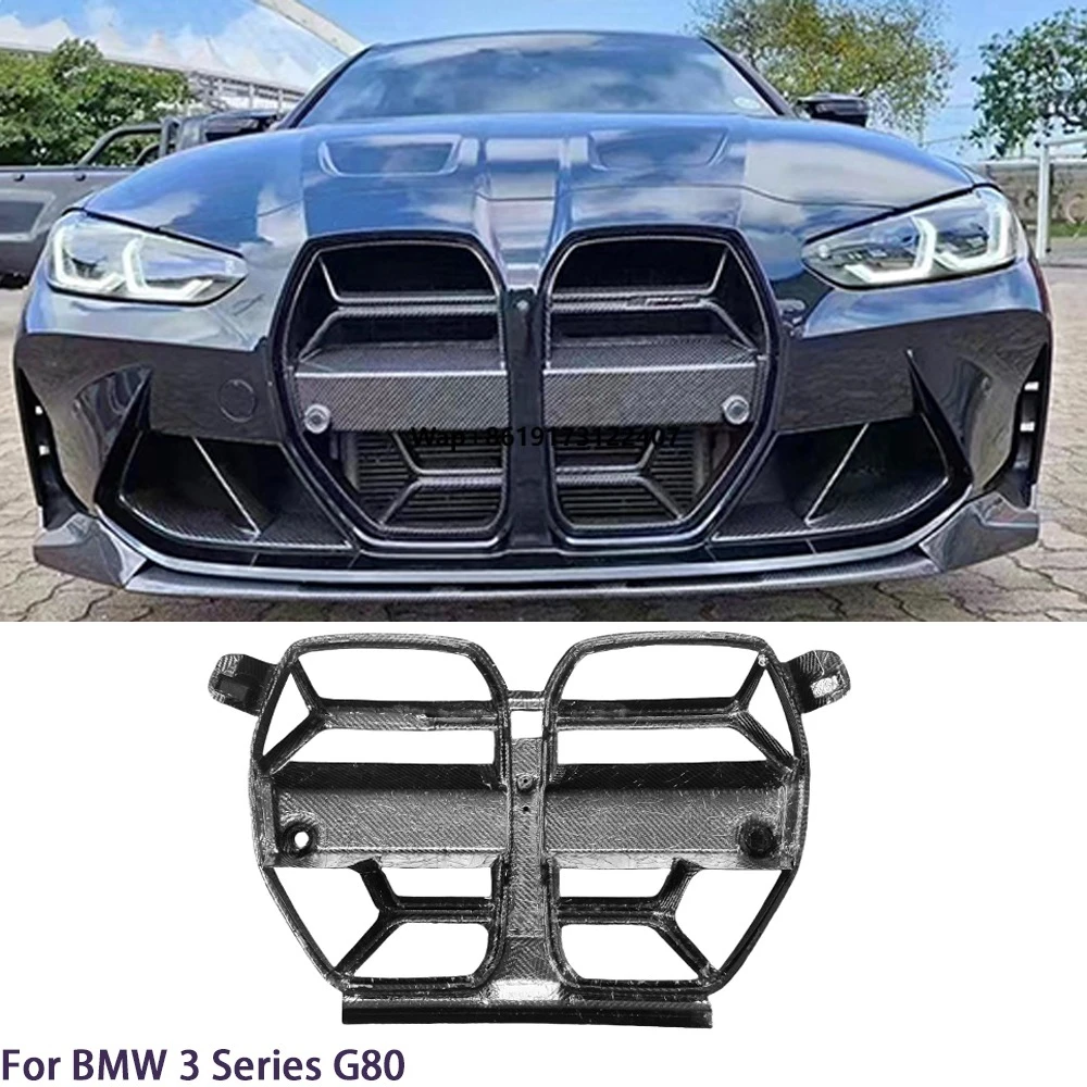 For 3 Series M3 G80 Carbon Fiber Front Grille 2019-2025
For 3 Series M3 G80 Carbon Fiber Front Grille 2019-2025