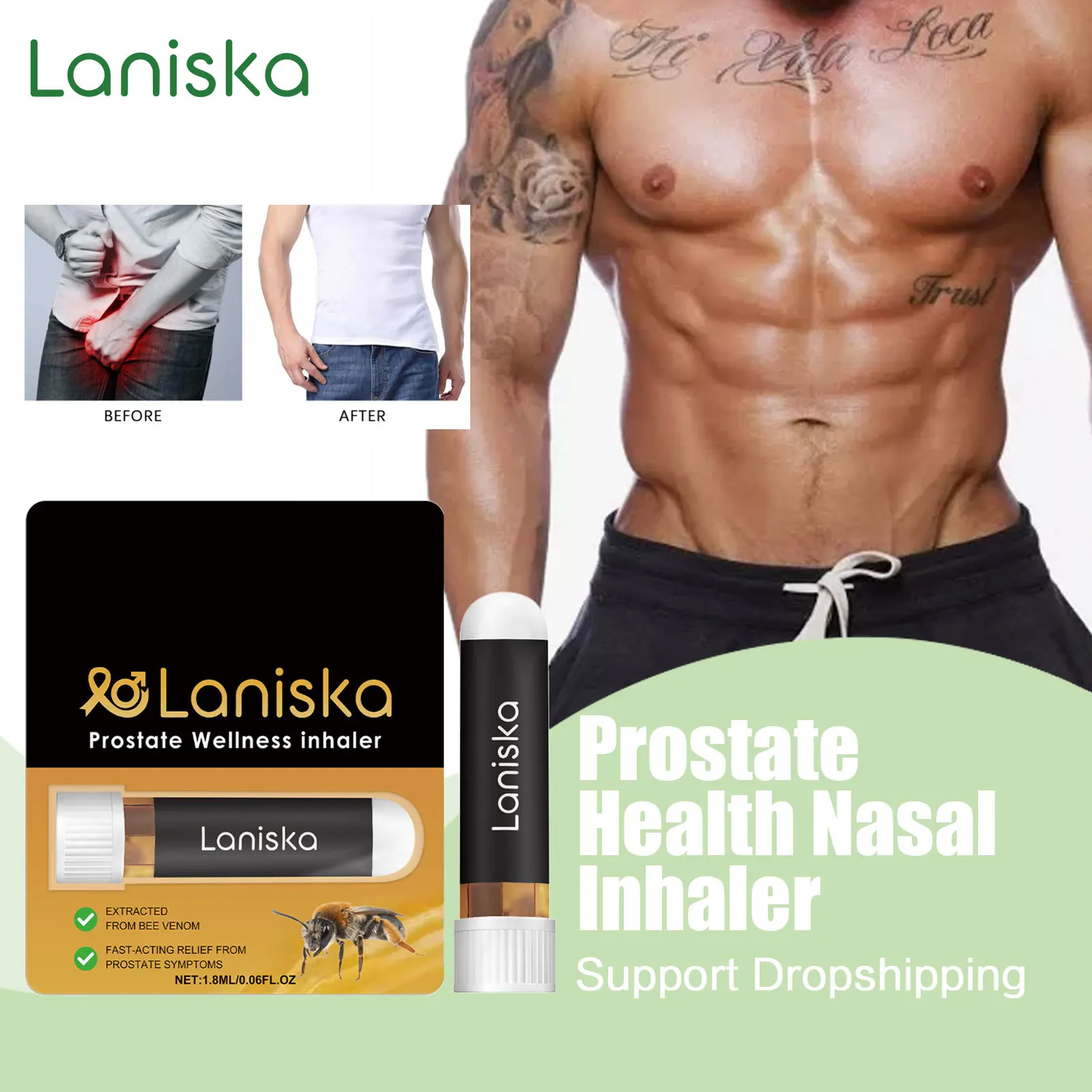 Prostate Health Nasal Inhaler Prostatitis Swelling Pain Treat Urinary Frequency Urgency Relief Nasal Congestion Prostate Funtion
Prostate Health Nasal Inhaler Prostatitis Swelling Pain Treat Urinary Frequency Urgency Relief Nasal Congestion Prostate Funtion