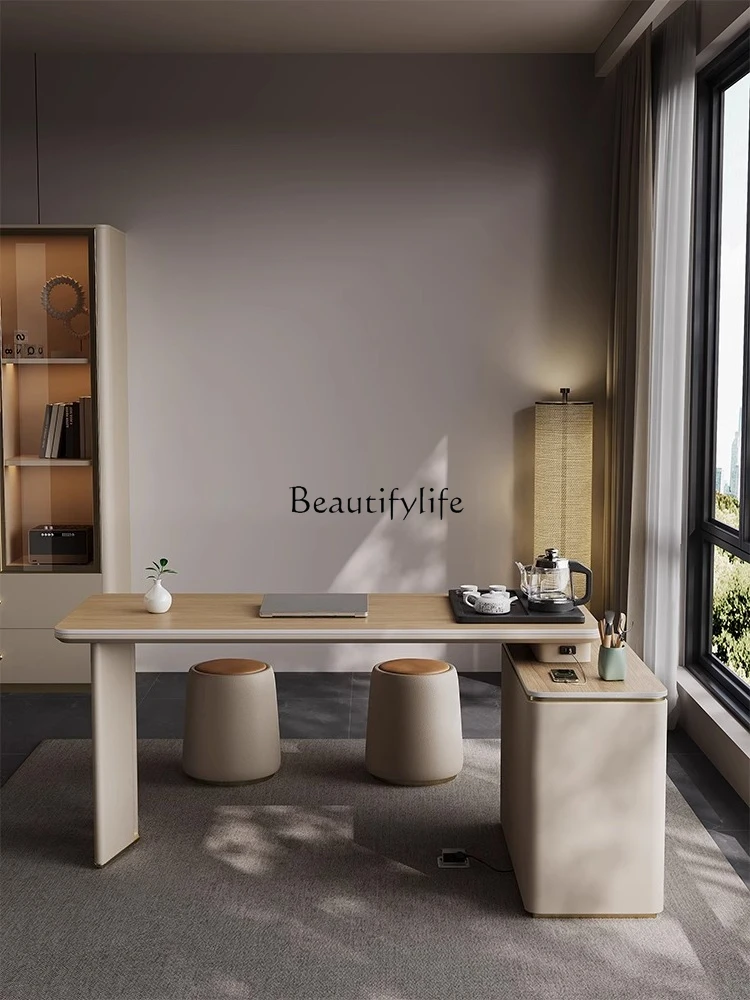 Tea table light luxury modern living room home exquisite rock slab tea table integrated
Tea table light luxury modern living room home exquisite rock slab tea table integrated