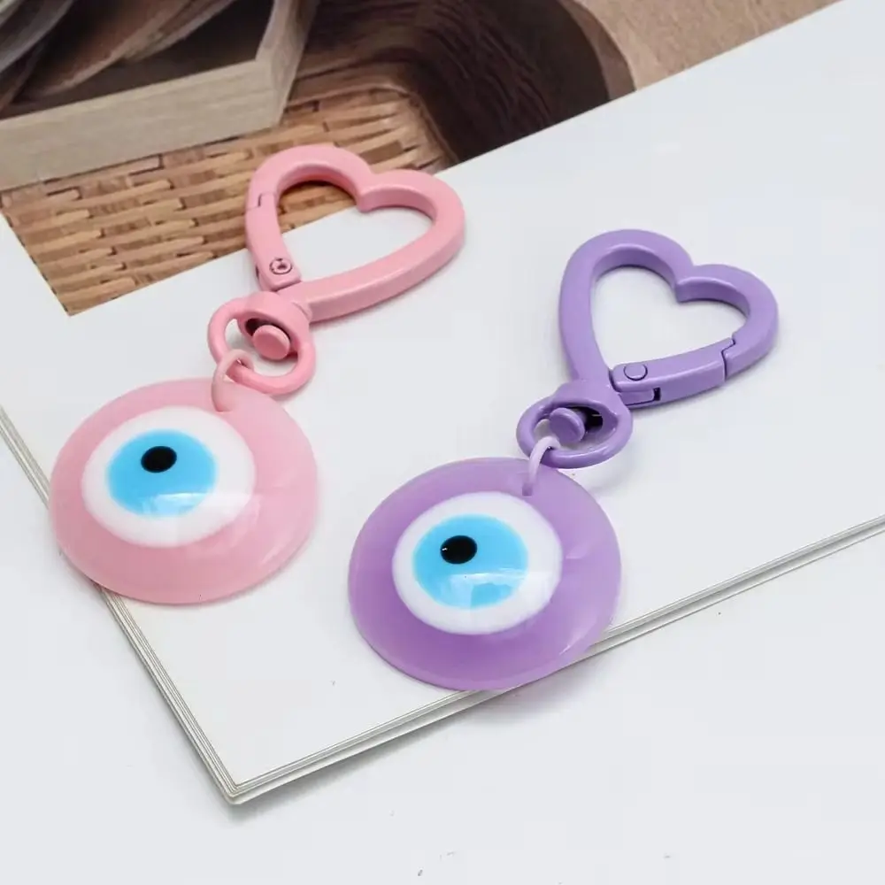Mini Dripping Oil Lucky Eye Keychain Korean Style Heart Clip Turkish Blue Eye Pendant Plastic Round Key Ring Ornaments Women
Mini Dripping Oil Lucky Eye Keychain Korean Style Heart Clip Turkish Blue Eye Pendant Plastic Round Key Ring Ornaments Women