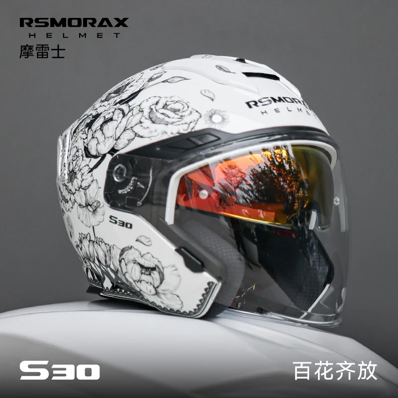 Motorax S30 Motorcycle Helmet Half Helmet Men's Summer Locomotive Women's Three-quarter Bluetooth Dual Lens cascos para moto
Motorax S30 Motorcycle Helmet Half Helmet Men's Summer Locomotive Women's Three-quarter Bluetooth Dual Lens cascos para moto