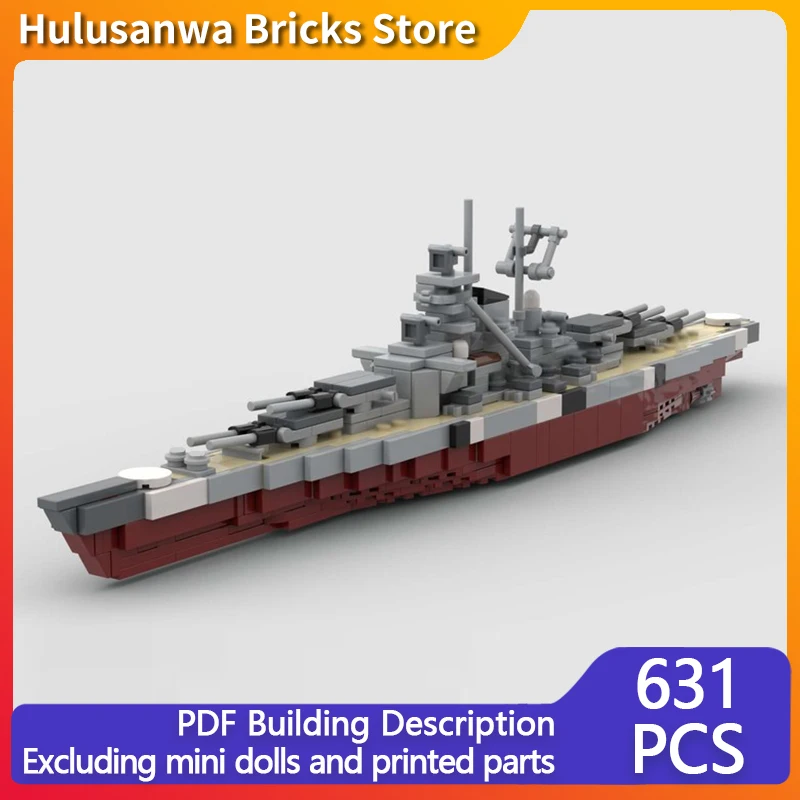 KM Bismarck WW2 Military Vessels Model MOC Building Bricks War Equipment Modular Technology Gifts Holiday Assemble Children Toys
KM Bismarck WW2 Military Vessels Model MOC Building Bricks War Equipment Modular Technology Gifts Holiday Assemble Children Toys