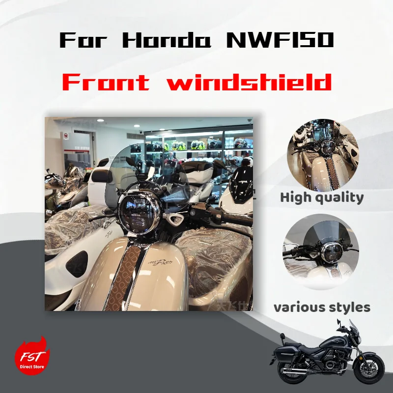 For Honda NWF150 Front Windshield, Modified Windshield Accessory
For Honda NWF150 Front Windshield, Modified Windshield Accessory