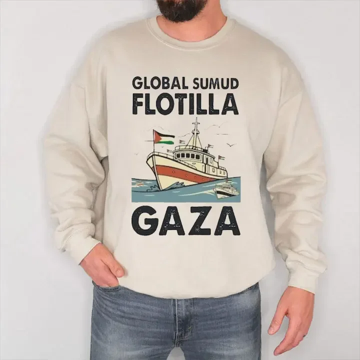 Толстовка мужская GLOBAL SUMUD FLOTILLA GAZA весенне-осенний пуловер с длинными рукавами Y2k одежда аниме толстовка с капюшоном Палестина
Толстовка мужская GLOBAL SUMUD FLOTILLA GAZA весенне-осенний пуловер с длинными рукавами Y2k одежда аниме толстовка с капюшоном Палестина