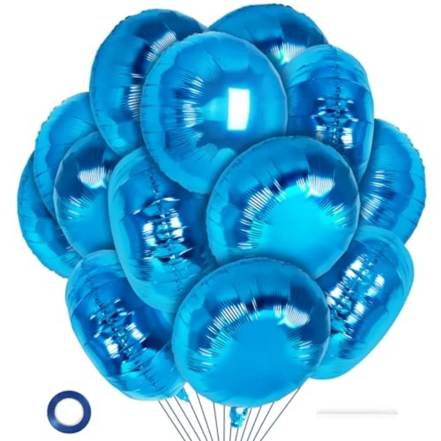 20 Pcs Round Shaped Balloons, 18 Inch Round Foil Balloon, Giant Round Mylar Balloon Helium Balloons for Birthday Party Baby Sho
20 Pcs Round Shaped Balloons, 18 Inch Round Foil Balloon, Giant Round Mylar Balloon Helium Balloons for Birthday Party Baby Sho