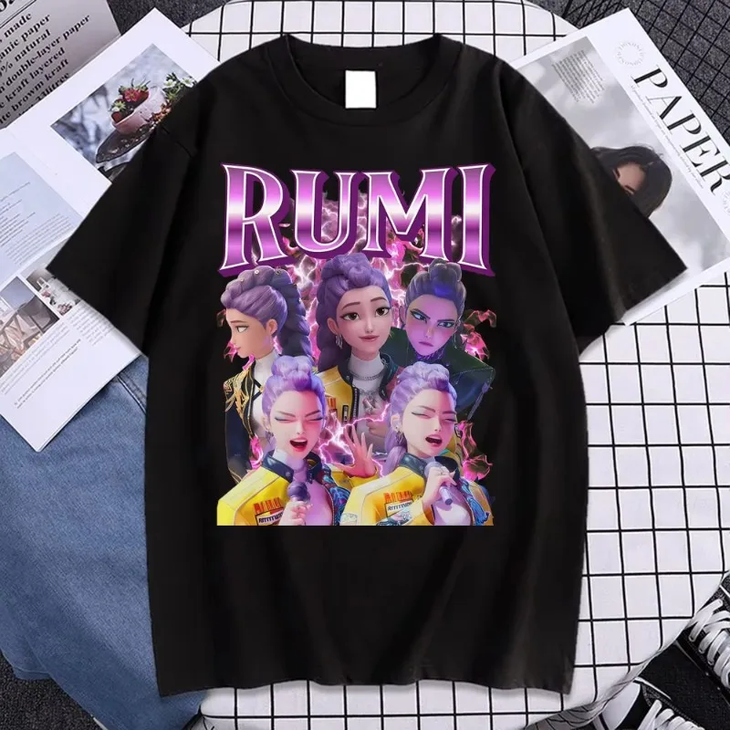 Винтажная футболка Rumi K-pop Demon Hunters Huntrix Kpop Saja Футболки для мальчиков Мужчины Женщины Harajuku Хип-хоп Высококачественная хлопковая футболка
Винтажная футболка Rumi K-pop Demon Hunters Huntrix Kpop Saja Футболки для мальчиков Мужчины Женщины Harajuku Хип-хоп Высококачественная хлопковая футболка