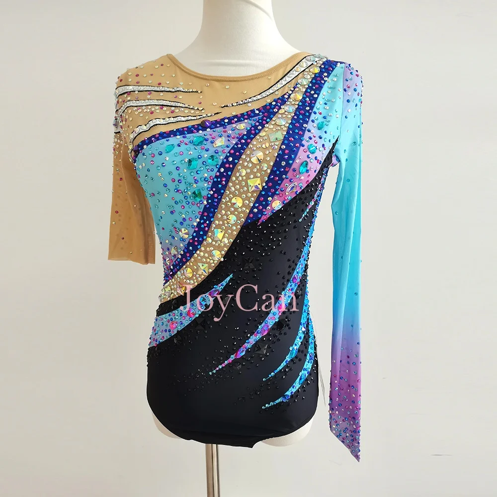 JoyCan Rhythmic Gymnastics Leotard for Competition Girls Spandex Quality Stones Girls Women Dance Wear Customized BD7224
JoyCan Rhythmic Gymnastics Leotard for Competition Girls Spandex Quality Stones Girls Women Dance Wear Customized BD7224