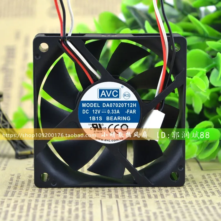 NEW ORIGINAL DA07020T12H 12V 0.33A 7CM cpu 7020 70*70*20 mm COOLING FAN
NEW ORIGINAL DA07020T12H 12V 0.33A 7CM cpu 7020 70*70*20 mm COOLING FAN