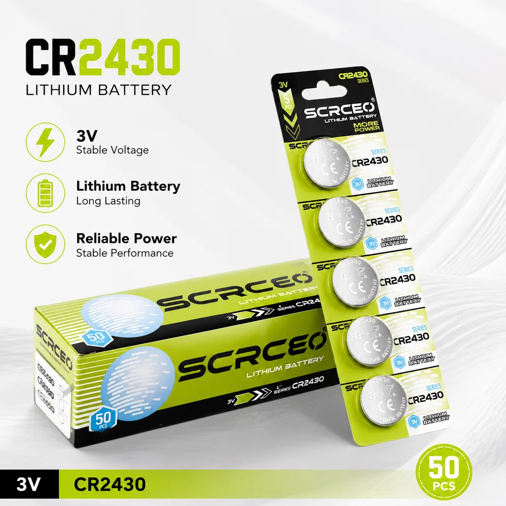 5PCS Lithium Manganese Dioxide Button Battery 1.5V CR2450 CR2430 CR2032 CR2025 CR2016 CR1632 for Watch Calculator
5PCS Lithium Manganese Dioxide Button Battery 1.5V CR2450 CR2430 CR2032 CR2025 CR2016 CR1632 for Watch Calculator