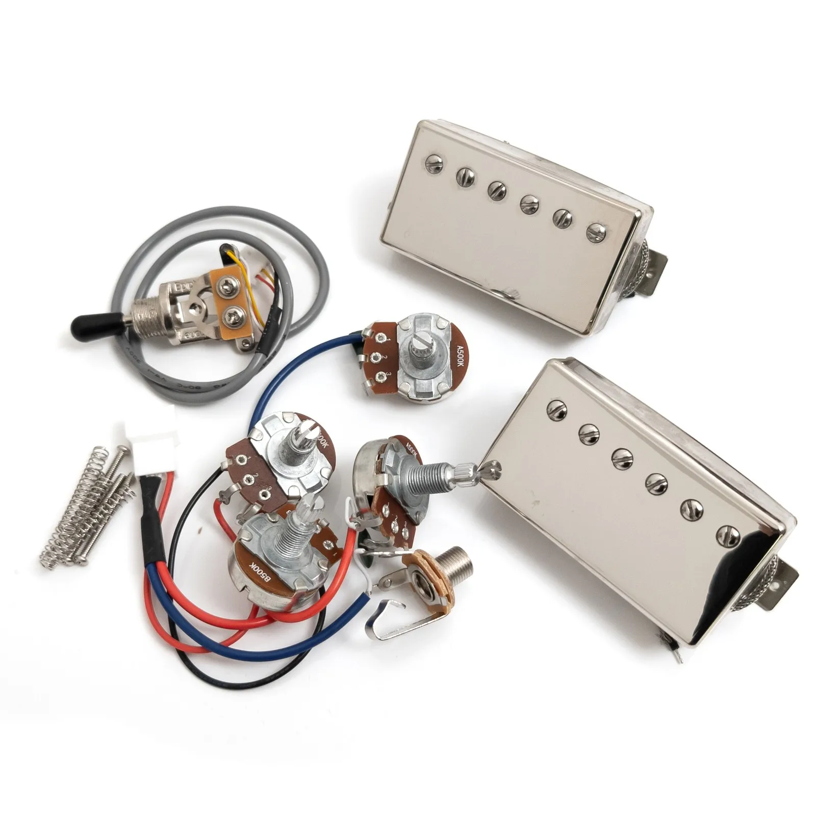 Alnico 5 Humbucker Pickup Set 490R 490T 2 Conductor Harness for LP SG Style Electric Guitar Bridge Neck Pickup Set
Alnico 5 Humbucker Pickup Set 490R 490T 2 Conductor Harness for LP SG Style Electric Guitar Bridge Neck Pickup Set