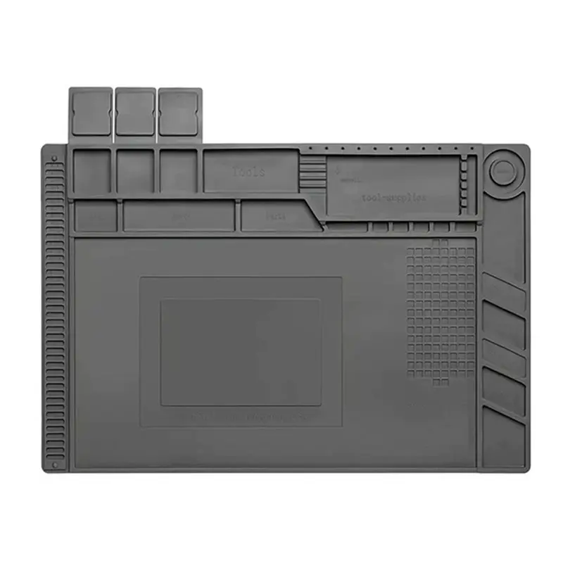 A99E-ESD Anti-Static Soldering Mat Heat-Resistant Magnetic Adsorption Platform For BGA Phone Repair Silicone Work Pad
A99E-ESD Anti-Static Soldering Mat Heat-Resistant Magnetic Adsorption Platform For BGA Phone Repair Silicone Work Pad