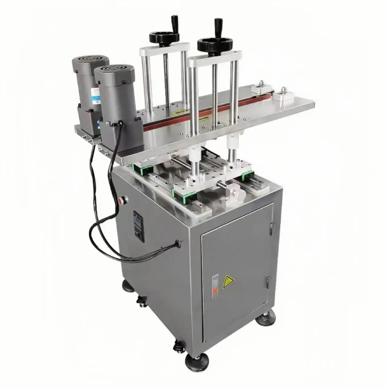 Bottle Side Clamping Transfer Gripper Bottomless Conveyor with Rubber Belt for Date Printing
Bottle Side Clamping Transfer Gripper Bottomless Conveyor with Rubber Belt for Date Printing