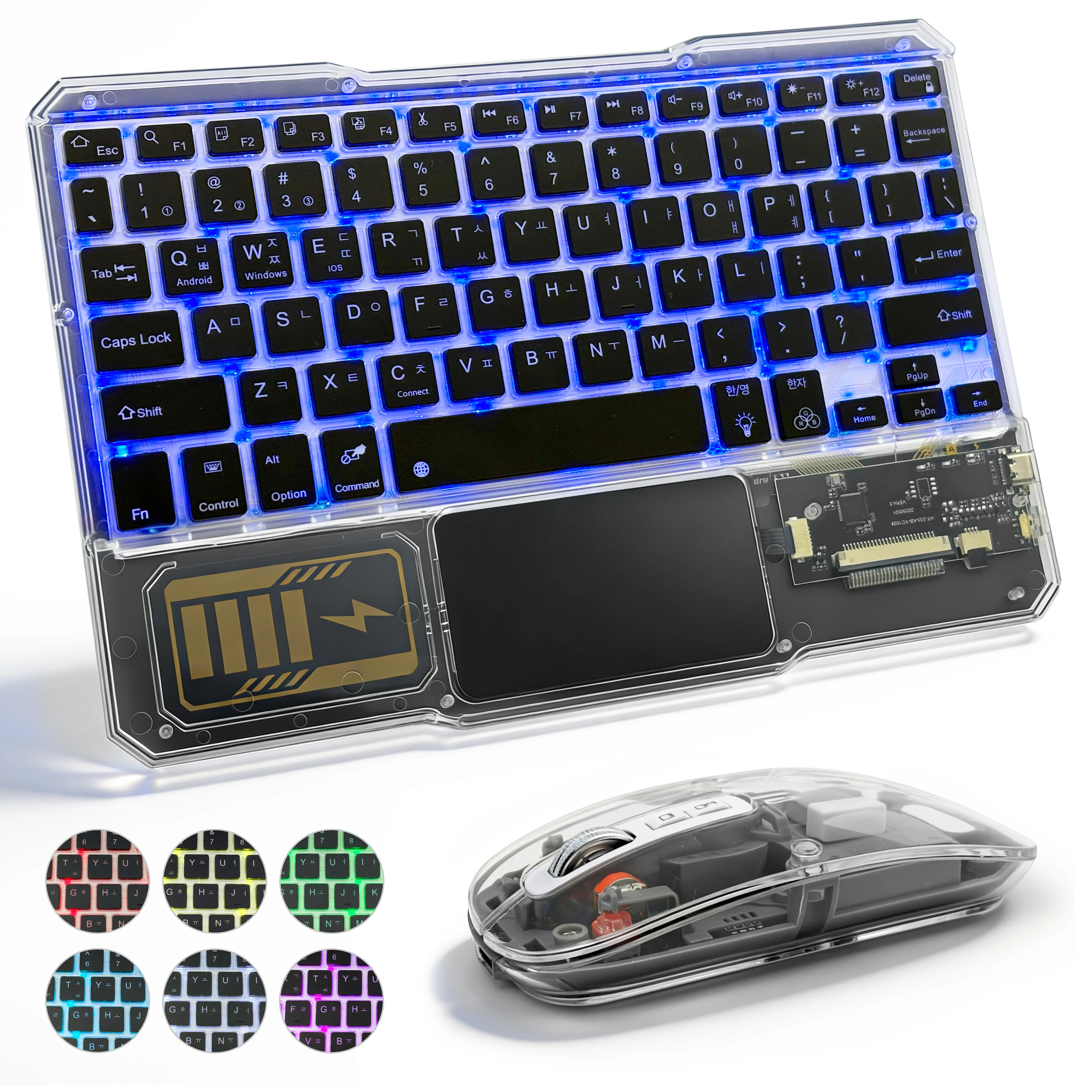 RGB Backlit Bluetooth Keyboard with Touchpad for iPad 11th 2025 A16 Air 13 Air11 M3 2025 Pro 11 Korean Keyboard for Tab S10
RGB Backlit Bluetooth Keyboard with Touchpad for iPad 11th 2025 A16 Air 13 Air11 M3 2025 Pro 11 Korean Keyboard for Tab S10