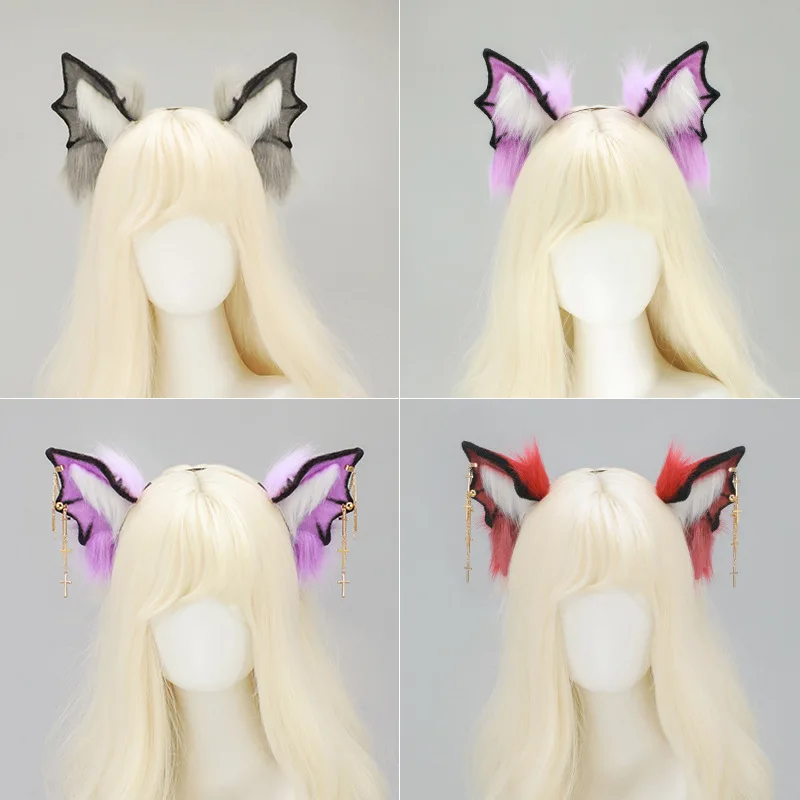 Fashion Halloween Adjustable Bat Beast Ear Headband Vampire Demon Cos Prop Headband Plush Ear Chain Beast Ear Party Decoration
Fashion Halloween Adjustable Bat Beast Ear Headband Vampire Demon Cos Prop Headband Plush Ear Chain Beast Ear Party Decoration