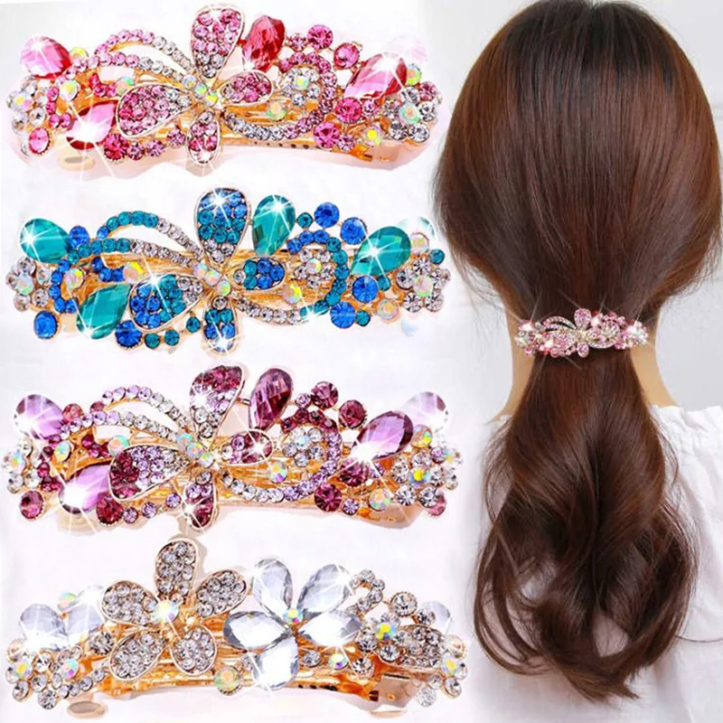 Large Metal Hair Clips Anti-skid Spring Clips Crystal Diamond Hair Clips Ponytail Hair Clips Girls Flower Hair Clips
Large Metal Hair Clips Anti-skid Spring Clips Crystal Diamond Hair Clips Ponytail Hair Clips Girls Flower Hair Clips