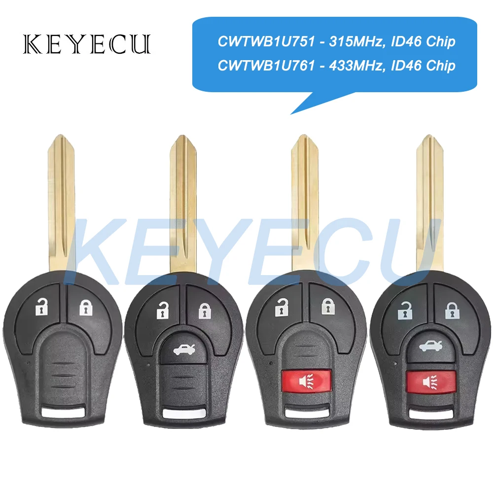 Keyecu CWTWB1U751 CWTWB1U761 315 МГц 433 МГц ID46 чип дистанционный автомобильный брелок для Nissan Rouge Armada Maxima Sentra H0561-C993A
Keyecu CWTWB1U751 CWTWB1U761 315 МГц 433 МГц ID46 чип дистанционный автомобильный брелок для Nissan Rouge Armada Maxima Sentra H0561-C993A